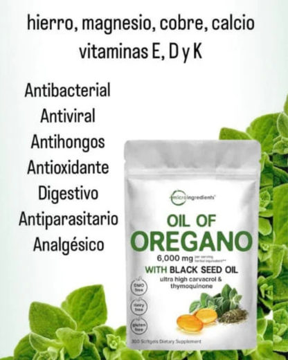 Capsulas de aceite de orégano🍀 - 40% de descuento Hoy!!