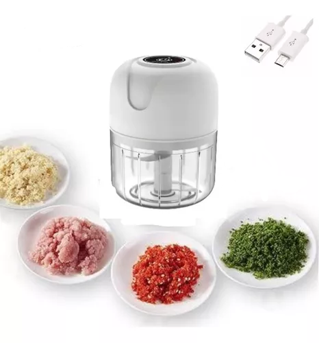 Triturador de alimentos recargable