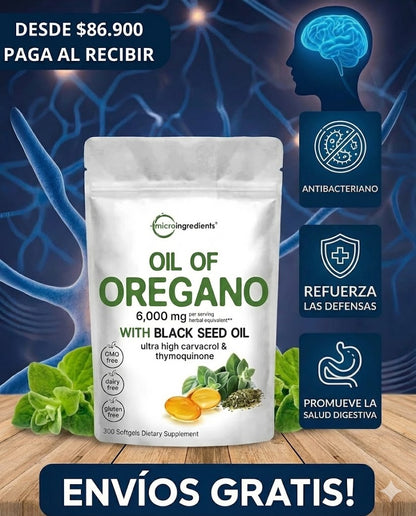 Capsulas de aceite de orégano🍀 - 40% de descuento Hoy!!