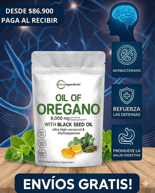 Capsulas de aceite de orégano🍀 - 40% de descuento Hoy!!